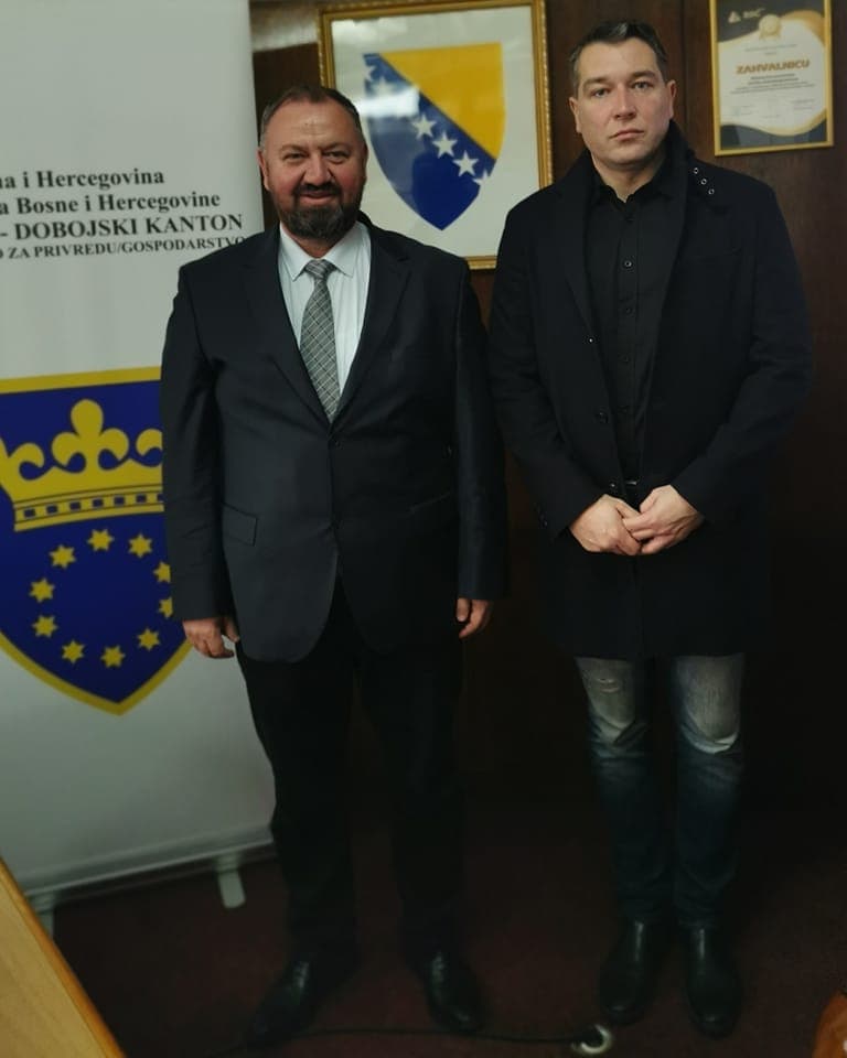 Posjeta Benjamina Mujanovića, vlasnika Ferimpex i Hotela Biga, Ministarstvu privrede ZDK