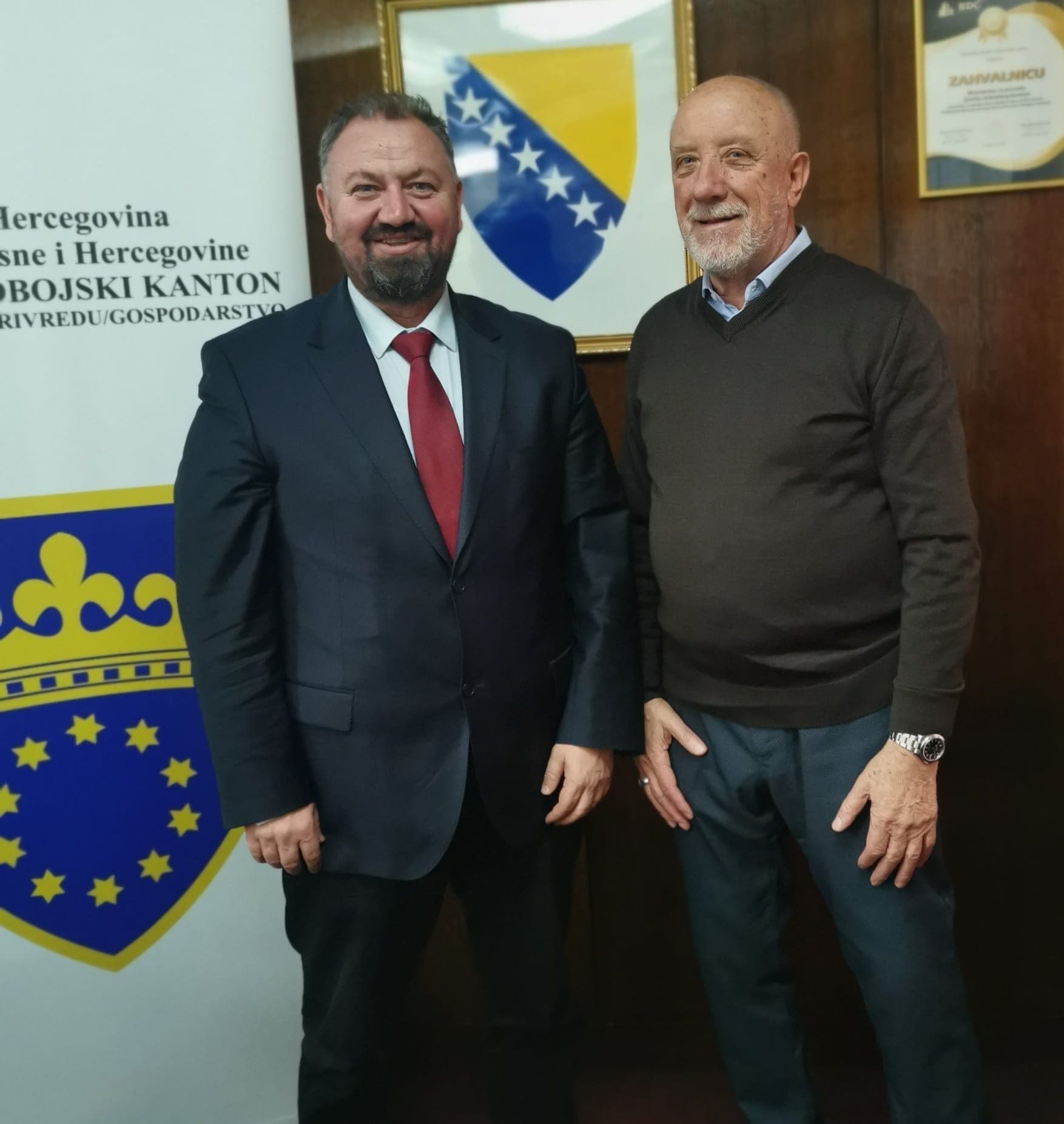 Posjeta Ismeta Begića, osnivača firme Almy Zenica, Ministarstvu privrede ZDK