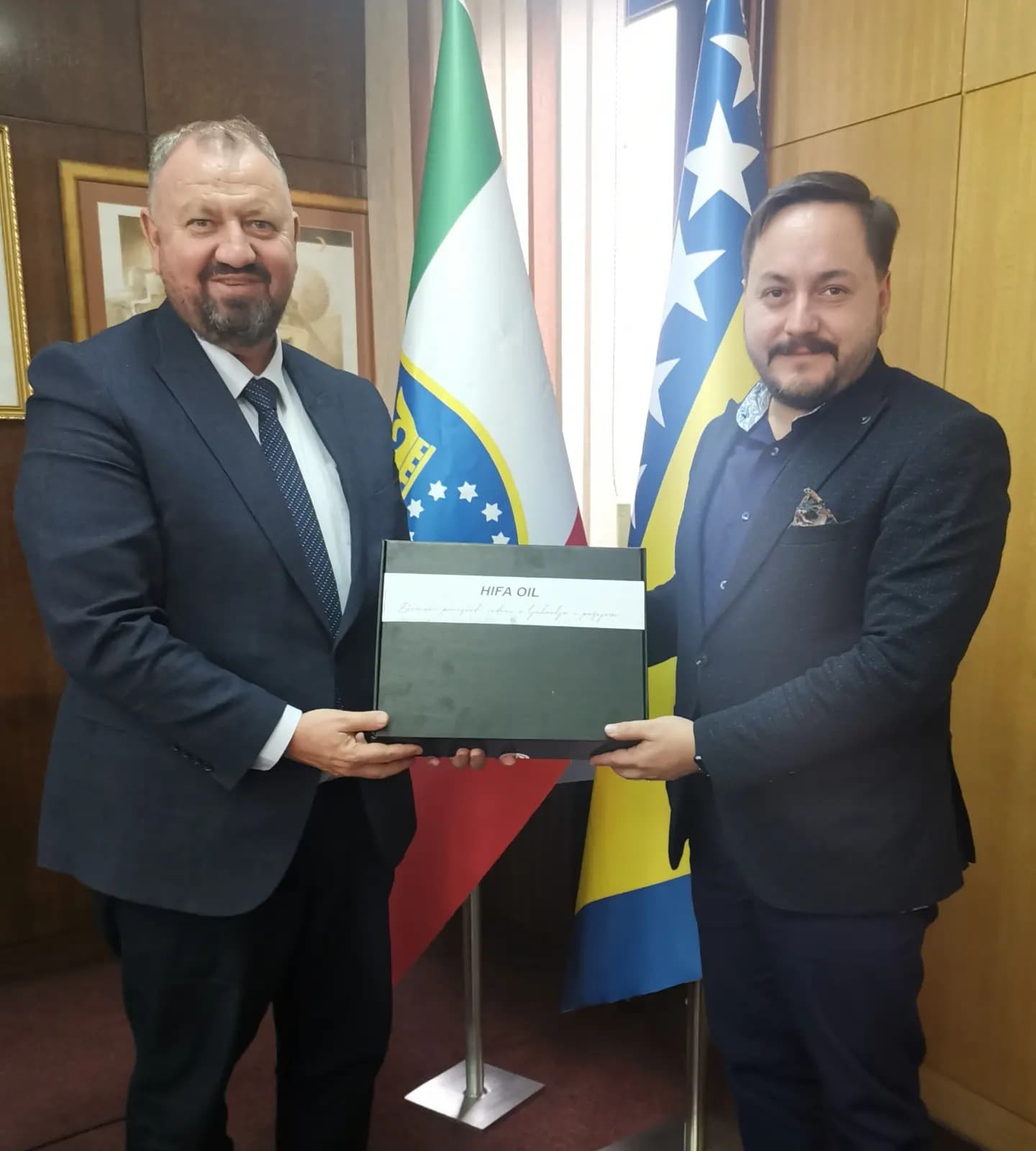 Ministar Šibonjić primio dr. Hasana Serdara Alpdündara, direktora poslovnog razvoja HIFA Oil grupacije