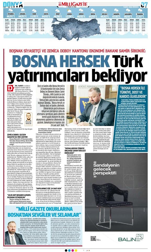 Bosna i Hercegovina očekuje turske investitore