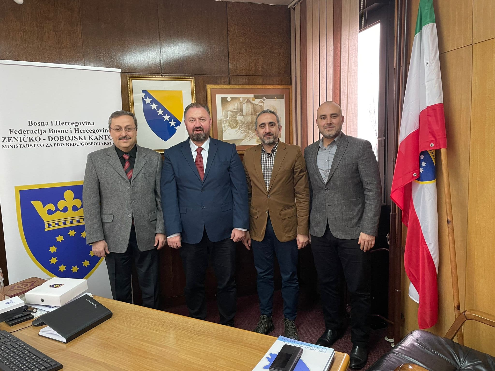 Rektör Prof. Dr. Ahmet Yıldırım Liderliğinde IUS Heyetinin ZDK Ekonomi Bakanlığı Ziyareti