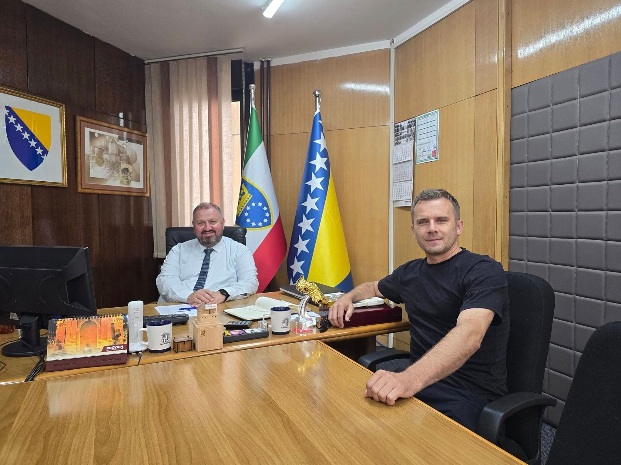 Minister Sibonjic Discussed the Summer Evenings Studio Festival with Nusmir Muharemović