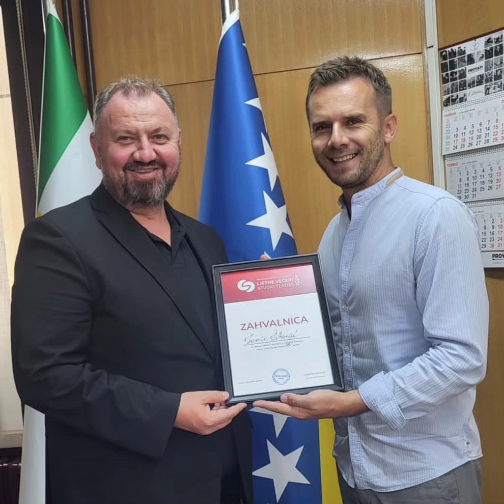 Direktor festivala Ljetne večeri Studio Teatra u posjeti ministru Šibonjiću