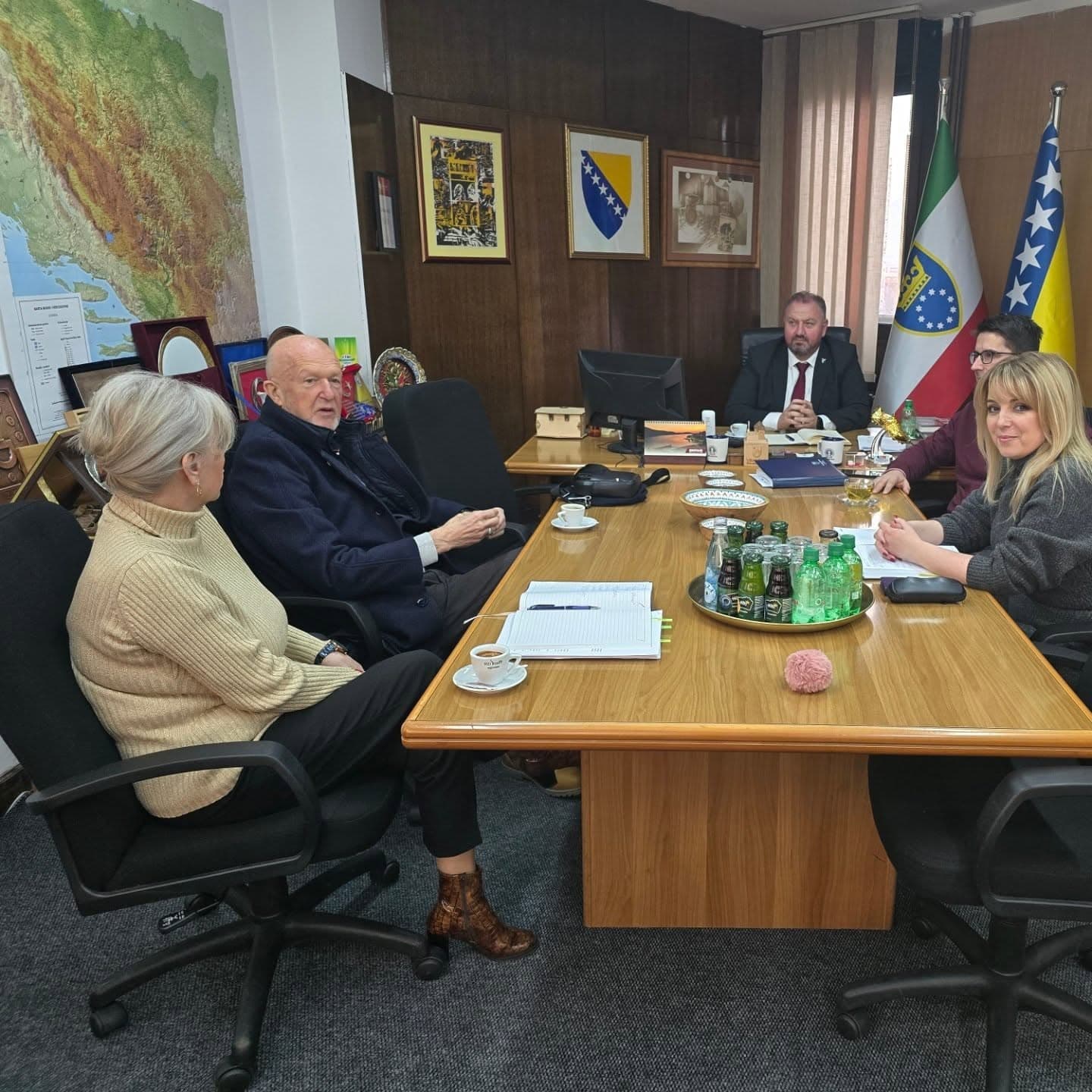 Ministar Šibonjić primio u posjetu načelnika Općine Olovo Kemala Memagića