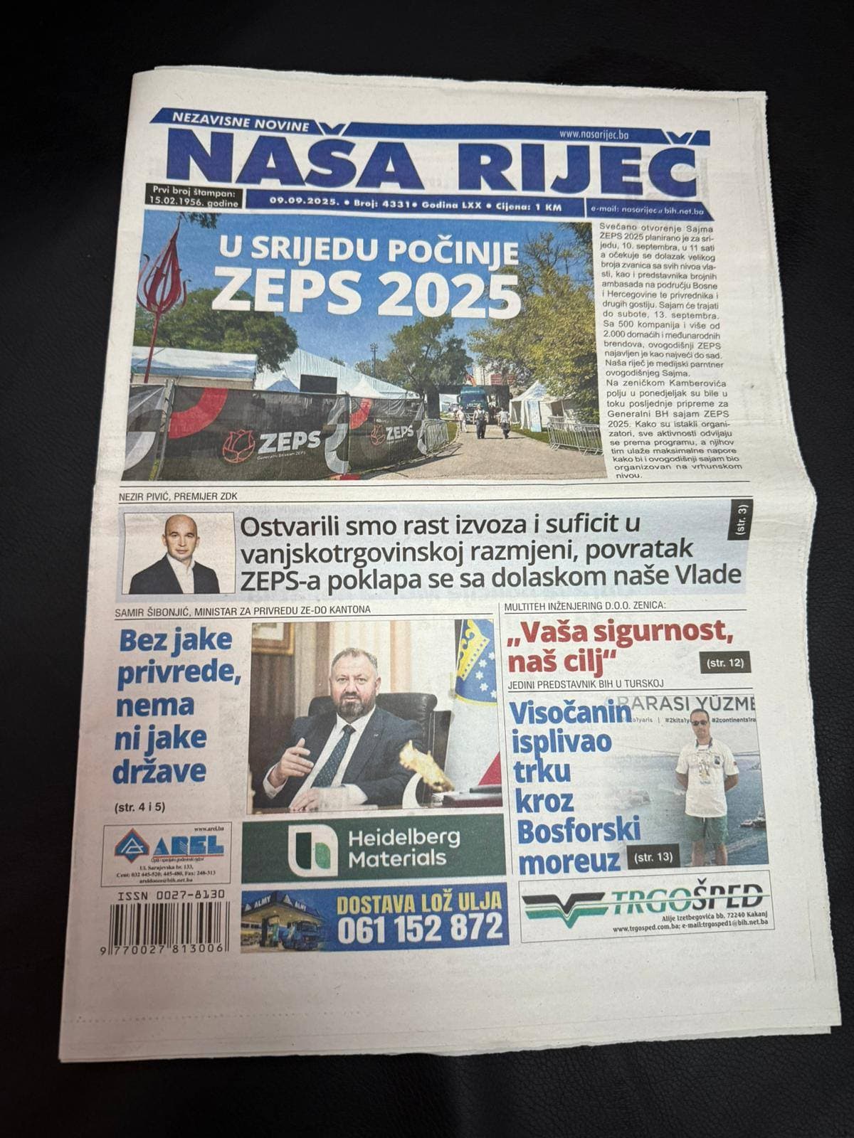 Posjeta sajmištu Međunarodnog generalnog BH sajma ZEPS 2025