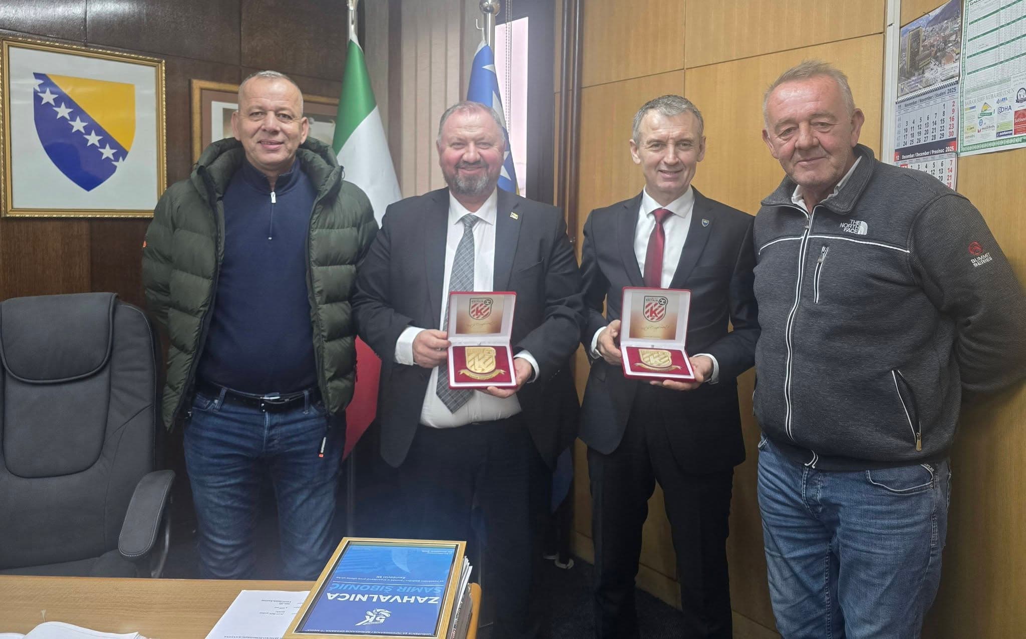 Prijem delegacije NK Krivaja Zavidovići u Ministarstvu privrede