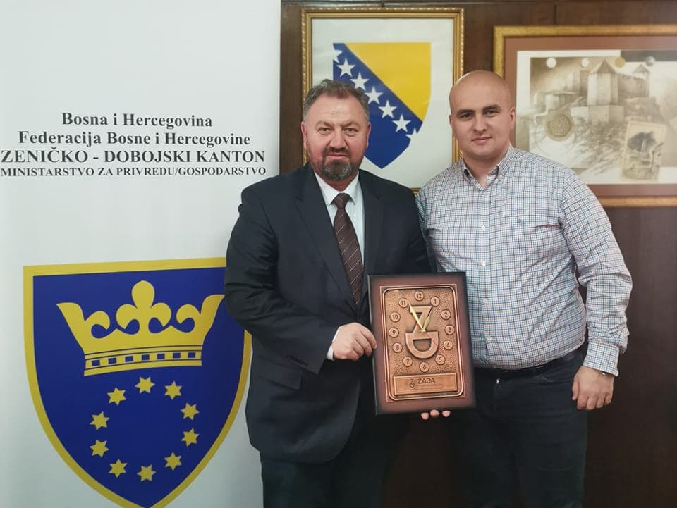Posjeta Esada Zahirovića, direktora Zada Pharmaceuticals Lukavac, Ministarstvu privrede ZDK
