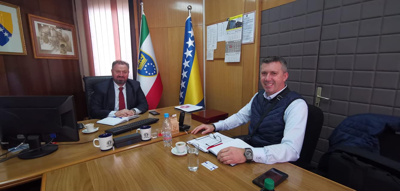 Posjeta Jasmina Maličbegovića, vlasnika firme Jasmin-M Žepče, Ministarstvu privrede ZDK