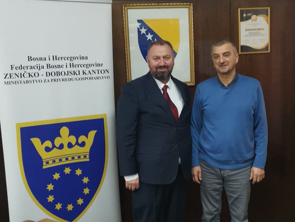 Head of Zenica Tunnel Project on Corridor Vc Visits Minister Sibonjic