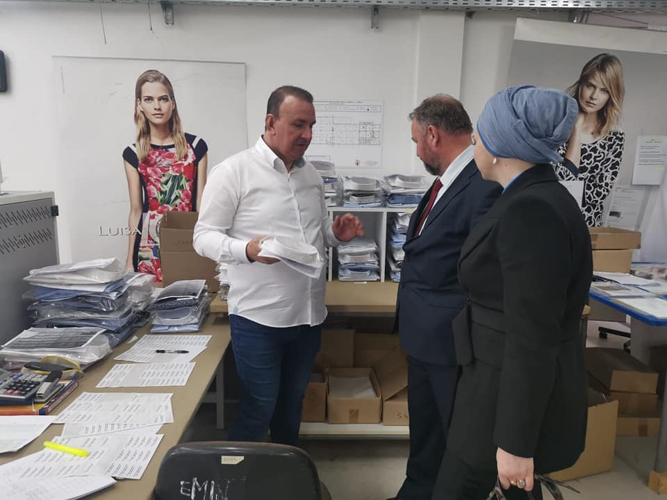 Maglaj'daki Bontex d.o.o. tekstil şirketine ziyaret